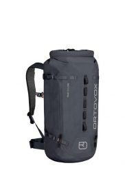 Plecak wspinaczkowy Ortovox Trad 28 S Dry - black steel. Szare plecaki damskie ORTOVOX, bez wzorów, z materiału. Za 901.99 zł.
