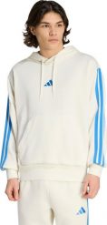 Adidas Bluza męska adidas Essentials 3-Stripes French Terry Hoodie kremowa KD4901 3XL. Białe bluzy męskie Adidas, m, bez wzorów, bez kaptura. Za 258.58 zł.