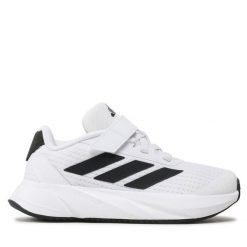 Sneakersy adidas. Szare półbuty dziewczęce Adidas, bez wzorów, sportowe, bez zapięcia. Za 129.99 zł.