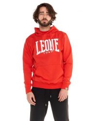 Bluza z bawełna z kaptur na siłownia na czas wolny. Białe bluzy męskie LEONE 1947 APPAREL, s, bez wzorów, z bawełny, bez kaptura. Za 84.16 zł.