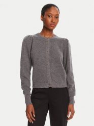 TWINSET Kardigan 252TP3583 Szary Regular Fit. Szare kardigany damskie Twinset, l, bez wzorów, z wełny, bez kołnierzyka, bez ramiączek, bez kaptura. Za 979.99 zł.