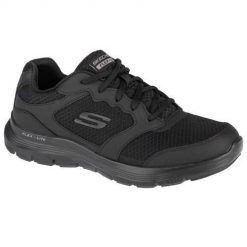 Buty do chodzenia męskie Skechers Flex Advantage 40. Czarne buty sportowe męskie Skechers, z materiału, bez zapięcia, na fitness i siłownię. Za 299.99 zł.