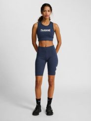 Szorty damskie Hummel Pulse Logo MW. Niebieskie szorty sportowe damskie Hummel, m, bez wzorów, z bawełny, eleganckie, do biegania. Za 114.00 zł.