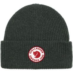 Czapka zimowa Fjallraven 1960 Logo Hat - deep forest. Zielone czapki i kapelusze męskie Fjällräven, na zimę, bez wzorów, z dzianiny, klasyczne. Za 299.85 zł.