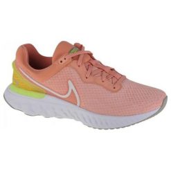 Nike Nike React Miler 3 DD0491-800 Różowe 41. Czerwone obuwie sportowe damskie Nike, bez wzorów. Za 476.80 zł.