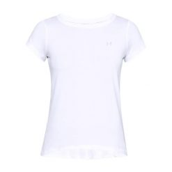 Koszulka fitness damska Under Armour UA HG Armour SS. Białe t-shirty damskie Under Armour, xl, bez wzorów, casualowe, bez kołnierzyka. Za 73.99 zł.