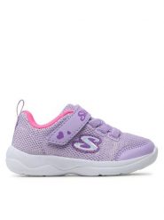 Skechers Sneakersy Easy Peasy 302885N/LVPK Fioletowy. Fioletowe buty sportowe dziewczęce Skechers, bez wzorów, z materiału, bez zapięcia. Za 119.99 zł.