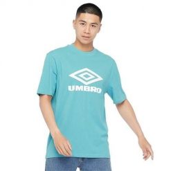 Koszulka sportowa męska Umbro Diamond Logo Tee. Niebieskie koszulki sportowe męskie Umbro, m, bez wzorów, bez kołnierzyka, bez ramiączek. Za 158.00 zł.
