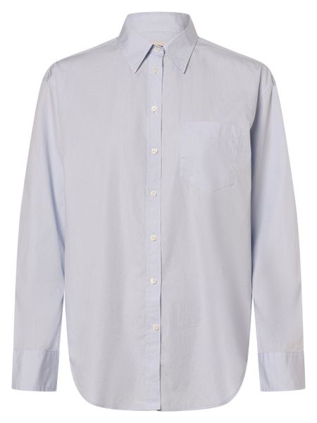 Gant Bluzka Kobiety Bawełna niebieski, 34. Niebieskie bluzki damskie GANT, bez wzorów, z bawełny, biznesowe, bez kołnierzyka, bez ramiączek. Za 599.95 zł.