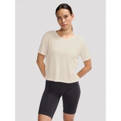 Damski jersey Hummel MT Light Burnout. Białe koszulki sportowe damskie Hummel, bez wzorów, z jersey, klasyczne, bez kołnierzyka. Za 182.00 zł.