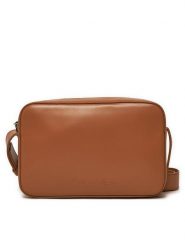 Calvin Klein Torebka K60K612555 Brązowy. Brązowe listonoszki damskie Calvin Klein, bez wzorów, ze skóry, bez dodatków. Za 209.99 zł.