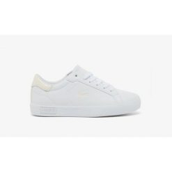 Buty Sportowe Damskie Lacoste Powercourt 225 1 Suj. Białe obuwie sportowe damskie Lacoste, bez wzorów, tenisowe. Za 237.60 zł.