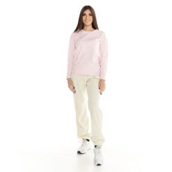 Koszulka na co dzień na siłownię. Czerwone koszulki sportowe damskie LEONE 1947 APPAREL, bez wzorów, z lycry, bez kołnierzyka. Za 109.46 zł.