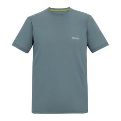 Męska Koszulka Fingal Stretch T-shirt. Niebieskie koszulki sportowe męskie Regatta, m, bez wzorów, bez kołnierzyka, bez ramiączek, trekkingowe. Za 94.99 zł.