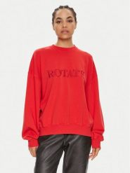 ROTATE Bluza Sui 1127551292 Czerwony Boxy Fit. Czerwone bluzy damskie ROTATE, s, bez wzorów, z bawełny, bez kaptura. Za 399.99 zł.
