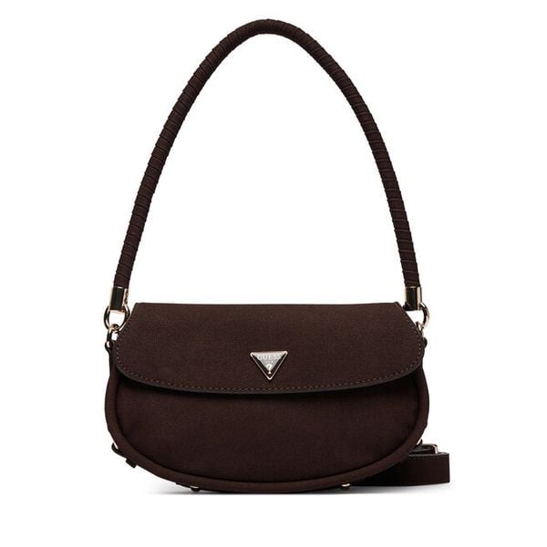 Torebka Guess. Brązowe torebki do ręki damskie Guess, z aplikacjami, klasyczne, bez dodatków. Za 347.99 zł.