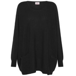 Sweter Deha Woooly Blend Loose Sweater Damskie. Czarne swetry damskie Deha, s, bez wzorów, z kaszmiru, bez kołnierzyka, bez ramiączek, długie, bez kaptura. Za 551.99 zł.