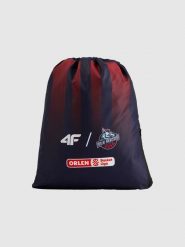 4F Plecak-worek 4F x King Szczecin 2025/26 - granatowy Uniwersalny. Niebieskie plecaki damskie 4f, bez wzorów, sportowe. Za 99.99 zł.