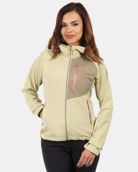 Damska kurtka softshell Kilpi BELTRA-W. Brązowe kurtki damskie Kilpi, m, bez wzorów, z materiału, bez kaptura. Za 528.00 zł.