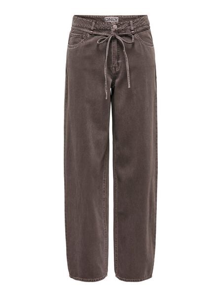 ONLY Jeansy Gianna 15372521 Brązowy Straight Leg. Brązowe jeansy damskie Only. Za 170.99 zł.
