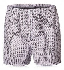 Męskie Bokserki Luźne, Majtki z Rozporkiem na Guzik - Drobny Wzór - Pako Jeans. Bokserki męskie Pako Jeans, l, bez wzorów, z bawełny. Za 33.00 zł.