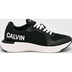 Calvin Klein Jeans - Buty. Czarne buty sportowe męskie Calvin Klein Jeans, z jeansu, bez zapięcia. W wyprzedaży za 499.90 zł.