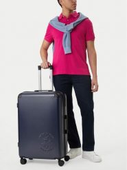 Beverly Hills Polo Club Walizka duża CEO-BHPC-L-009-09-NAVY Granatowy. Niebieskie walizki męskie Beverly Hills Polo Club, bez wzorów, z tworzywa sztucznego, duże. Za 399.99 zł.