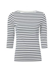 Brookshire Koszulka Kobiety Bawełna biały|niebieski, XL. Białe t-shirty damskie brookshire, xl, bez wzorów, z bawełny, bez kołnierzyka. Za 79.95 zł.