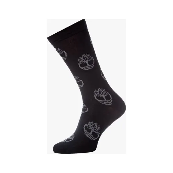 Timberland Skarpety 1Pk Logo Pattern Crew , multicolor, rozmiar L. Czarne skarpety męskie Timberland, bez wzorów, z bawełny. W wyprzedaży za 39.99 zł.