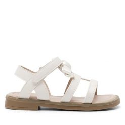 Sandały Nelli Blu. Brązowe sandały dziewczęce Nelli Blu, bez zapięcia. Za 99.99 zł.