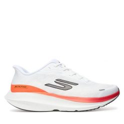 Buty do biegania Skechers. Białe buty sportowe męskie Skechers, bez zapięcia, do biegania. Za 499.99 zł.