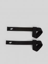 4F Paski do podnoszenia ciężarów (2-pack) - czarne Uniwersalny. Czarne paski damskie 4f, bez wzorów, biznesowe. Za 29.99 zł.