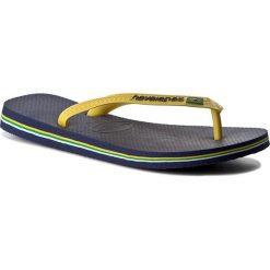 Japonki HAVAIANAS - Brasil Logo 41108503587 Marine/Yellow Cit. Żółte klapki damskie Havaianas, z tworzywa sztucznego. Za 99.00 zł.