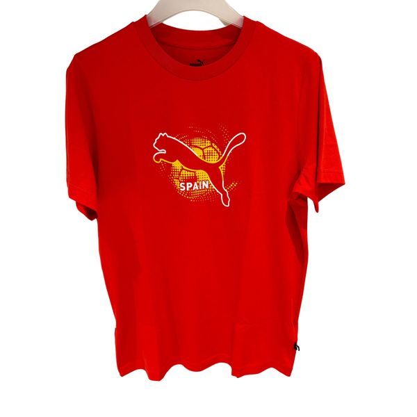 Puma Koszulka Euro Cup Spain 68454011. Czerwone koszulki sportowe męskie Puma, l, bez wzorów, z materiału, bez kołnierzyka, bez ramiączek. Za 95.28 zł.