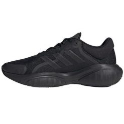 Buty do biegania adidas Response GW6661 czarne. Czarne obuwie sportowe damskie bez wzorów, z gumy, do biegania. Za 422.57 zł.