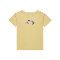 Koszulka z krótkim rękawem dla Dziewczynki DAY AND NIGHT. Żółte t-shirty i topy dla dziewczynek Roxy, bez wzorów, z bawełny, bez ramiączek. Za 74.99 zł.