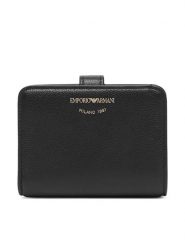 Emporio Armani Portfel EW003034 AF19568 Czarny. Czarne portfele damskie Emporio Armani, bez wzorów, ze skóry. Za 894.99 zł.