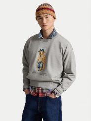 Polo Ralph Lauren Bluza 710B27080001 Szary Vintage Fit. Szare bluzy męskie Polo Ralph Lauren, m, bez wzorów, z bawełny, bez kaptura. Za 1,103.99 zł.