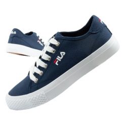 Buty sportowe trampki damskie Fila Pointer Classic. Niebieskie trampki i tenisówki damskie Fila, bez wzorów, eleganckie, bez zapięcia. Za 99.00 zł.
