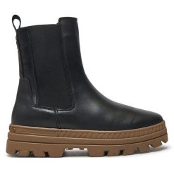 Sztyblety Marc O'Polo. Czarne botki damskie Marc O'Polo, bez obcasa, na płaskiej podeszwie, bez zapięcia. Za 599.99 zł.