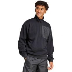 Bluza męska adidas City Escape Fleece Half-Zip GD. Czarne bluzy męskie Adidas, m, bez wzorów, z bawełny, bez kaptura. Za 189.99 zł.