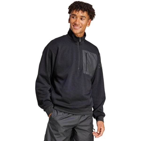 Bluza męska adidas City Escape Fleece Half-Zip GD. Czarne bluzy męskie Adidas, m, bez wzorów, z bawełny, bez kaptura. Za 189.99 zł.