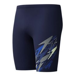 Spodenki do pływania Speedo Medley Navy - jammery. Niebieskie kąpielówki męskie Speedo, l, bez wzorów, do pływania. Za 179.99 zł.