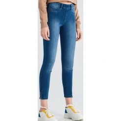 Jegginsy z zamkami - Niebieski. Legginsy damskie marki Sinsay. Za 49.99 zł.