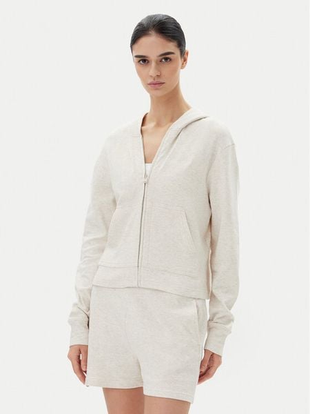 Calvin Klein Underwear Bluza LV00QS7504 Beżowy Regular Fit. Brązowe bluzy damskie Calvin Klein Underwear, xs, bez wzorów, z bawełny, bez kaptura. Za 189.99 zł.