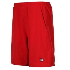 Spodnie treningowe męskie Fila Santana. Czerwone spodnie sportowe męskie Fila, na lato, m, bez wzorów, z materiału, do biegania. Za 313.00 zł.