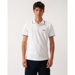 Polo BOSS Paul Natural (50506193-106). Białe koszulki sportowe męskie Hugo Boss, m, bez wzorów, bez kołnierzyka, bez ramiączek. Za 319.00 zł.