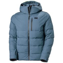 Kurtka puchowa Helly Hansen Kvitfjell. Niebieskie kurtki męskie Helly Hansen, bez wzorów, z puchu, bez kaptura. Za 1,465.15 zł.