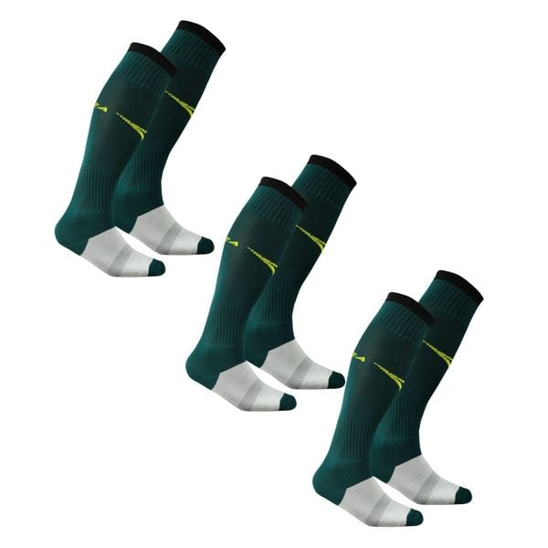 Getry piłkarskie C168 zielone 3 pary. Czarne legginsy sportowe męskie Legea, bez wzorów, długie, do piłki nożnej. W wyprzedaży za 76.50 zł.