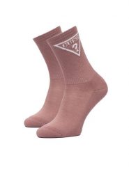 Guess Skarpety długie V2GZ00 ZZ00I Różowy. Czerwone skarpety damskie Guess, z aplikacjami, z bawełny. Za 54.99 zł.